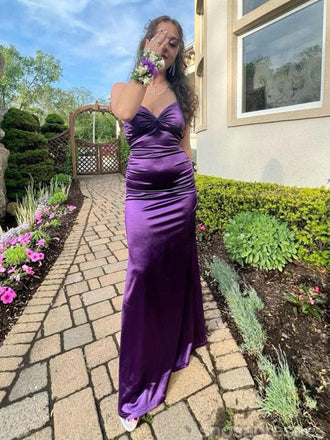 Sexy Purple Mermaid One Shoulder Long Party Prom Dresses Ideas,Evening Gowns,13897