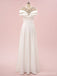 Elegant Ivory A-line With Beading Maxi Long Party Prom Dresses,Evening Dress,13525