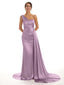 Simple Mermaid Purple One Shoulder Cheap Long Prom Dresses Online,12689