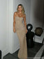 Sparkly Champagne Mermaid Sweetheart Long Party Prom Dresses To Impress,Evening Gowns,13931