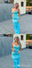 Sexy Blue Mermaid Sweetheart Long Party Prom Dresses Ideas,Evening Gowns,13805