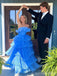 Gorgeous Blue A-line Long Party Prom Dresses Ideas,Evening Gowns,13888