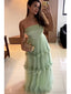 Elegant Green A-line Maxi Long Party Prom Dresses To Impress,Evening Gowns,13552