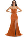 Unique Mismatched Burnt Orange Mermaid Cheap Bridesmaid Dresses Online, WG933