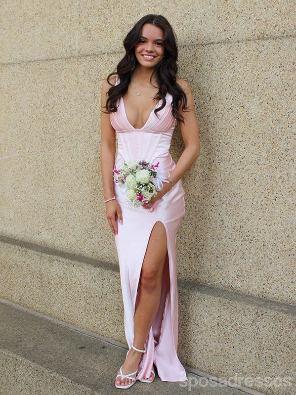 Sexy Pink Mermaid V-neck Maxi Long Party Prom Dresses To Impress,Eveni SposaDresses Sexy Pink Mermaid V-neck Maxi Long Party Prom Dresses To Impress,Eveni SposaDresses