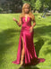 Sexy Red Mermaid V-neck Long Party Prom Dresses Ideas,Evening Gowns,13649