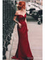 Sexy Red Mermaid Off Shoulder Maxi Long Party Prom Dresses Online,13332