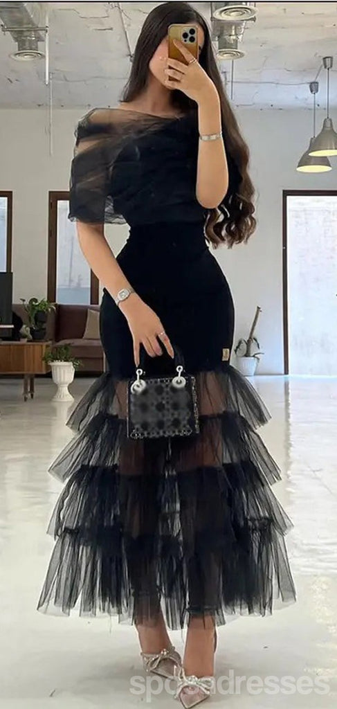 Sexy Black Sheath Long Party Prom Dresses, New Arrival Party Dress,13310
