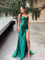 Sexy Green Mermaid Sweetheart Side Slit Long Party Prom Dresses,Evening Dress,13351