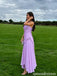 Lavender Pleated Chiffon Ruffle Halter Prom Formal Evening Gown 26082
