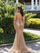 Beaded Sheer Corset Strapless Mermaid Prom Evening Dress PD26013