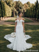 Ivory Lace Off the Shoulder Sweetheart Corset Mermaid Wedding Dress WD26006