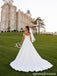 Ivory Satin Off the Shoulder Lace Sweetheart A Line Wedding Dress WD26013