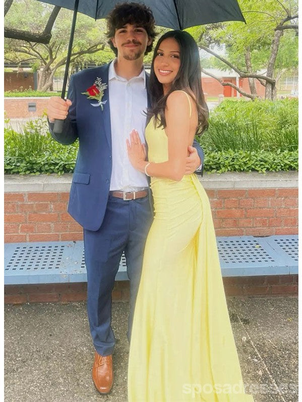 Sexy Yellow Mermaid Backless Long Party Prom Dresses Ideas,Evening Gow SposaDresses Sexy Yellow Mermaid Backless Long Party Prom Dresses Ideas,Evening Gow SposaDresses