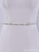 Simple Sparkly Beaded Thin Brides Sash For Wedding,S305