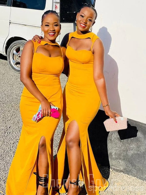 Unique Yellow Mermaid Cheap Long Bridesmaid Dresses Online,WG1643 SposaDresses Unique Yellow Mermaid Cheap Long Bridesmaid Dresses Online,WG1643 SposaDresses
