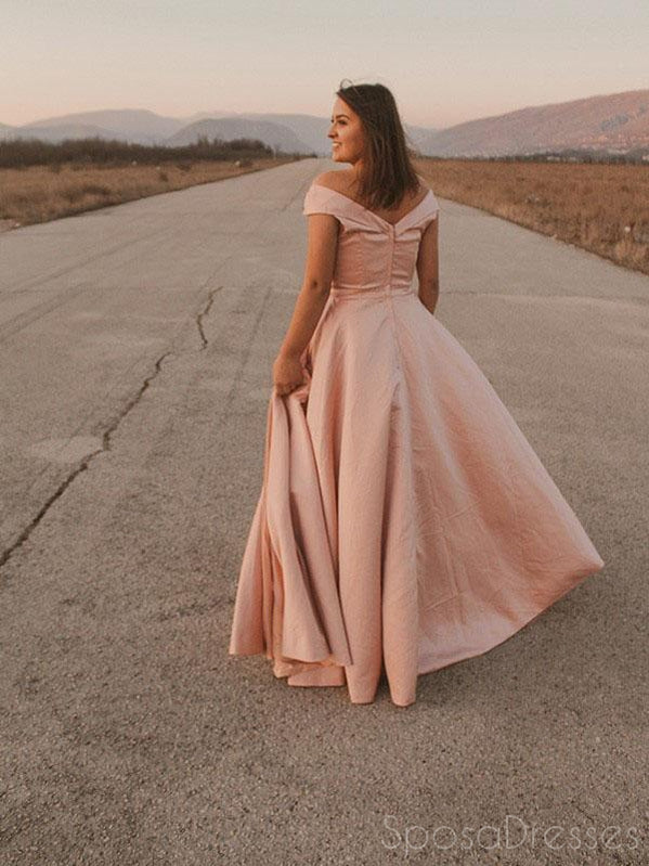 Unique A-line Off The Shoulder Cheap Prom Dresses, Sweet 16 Prom Dresses, 12430