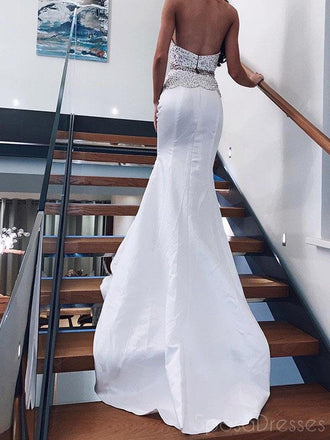 Two Pieces Halter Sleeveless Long Prom Dresses, Sweet 16 Prom Dresses, 12432