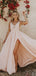 Simple A-line V Neck Sleeveless Long Prom Dresses, Sweet 16 Prom Dresses, 12392