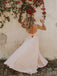 Simple A-line V Neck Sleeveless Long Prom Dresses, Sweet 16 Prom Dresses, 12392