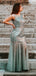 Mermaid Round Neck Sleeveless Long Prom Dresses, Sweet 16 Prom Dresses, 12395