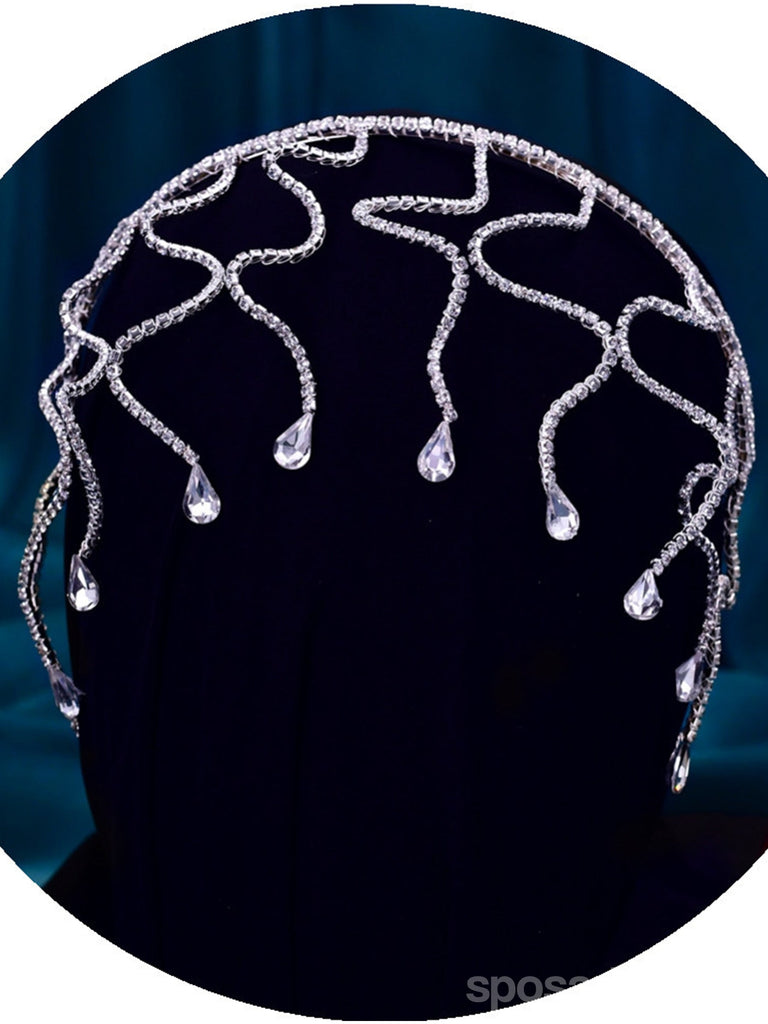 Shining Rhinestone Hair Band Forehead Hair Chain Accessories for Women, HP467