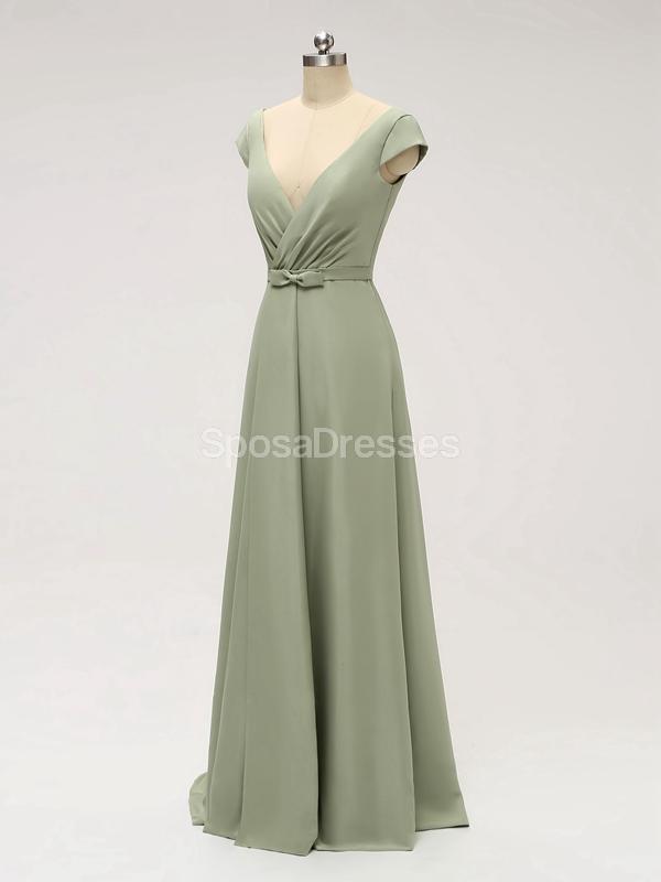 Short Sleeves Floor Length Chiffon Sofa Green Bridesmaid Dresses Onlin SposaDresses Short Sleeves Floor Length Chiffon Sofa Green Bridesmaid Dresses Onlin SposaDresses