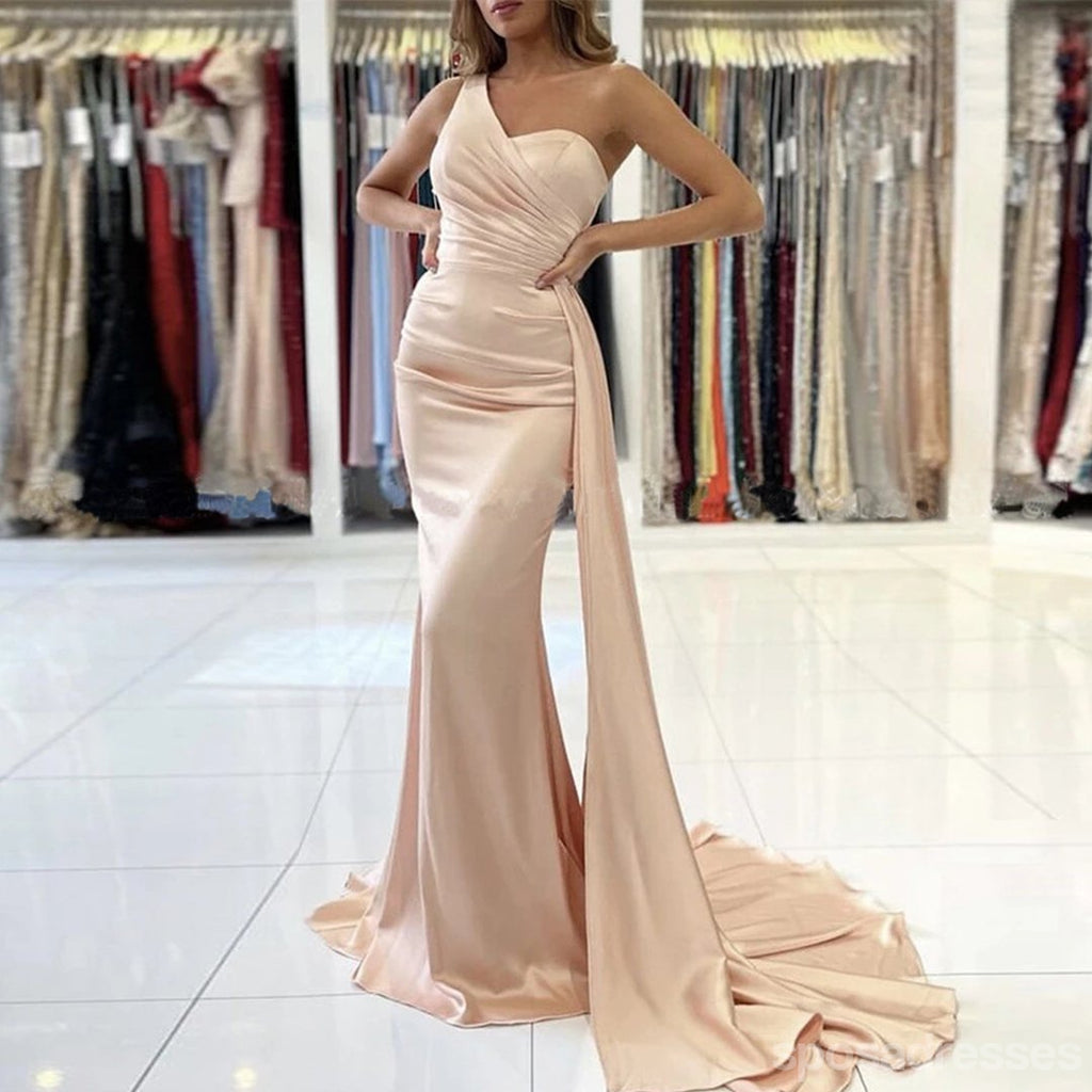 Mismatched Mermaid Orange High Slit Long Cheap Bridesmaid Dresses Gown –  LoverBridal