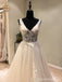 Sexy Backless V Neckline See Through Lace Wedding Bridal Dresses, Custom Made Wedding Dresses, Affordable Wedding Bridal Gowns, WD243