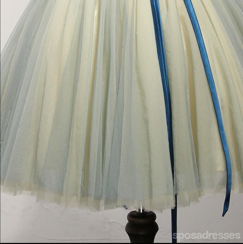 Strapless Yellow Green Lace Homecoming Prom Dresses, Affordable Short Party Prom Dresses, Perfect Homecoming Dresses, CM210