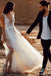 V Neck A-line Lace Cheap Long Wedding Dresses Online, Cheap Bridal Dresses, WD521
