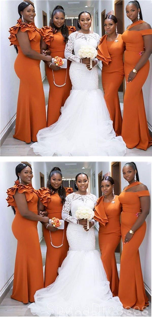 Burnt Orange Mermaid Long Cheap Bridesmaid Dresses Online, WG611 SposaDresses Burnt Orange Mermaid Long Cheap Bridesmaid Dresses Online, WG611 SposaDresses