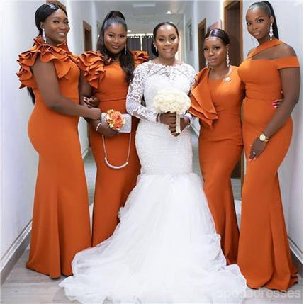 Burnt Orange Bridesmaid Dresses for Every Style