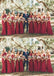 Mismatched Chiffon Dark Red Long Bridesmaid Dresses Online, WG688