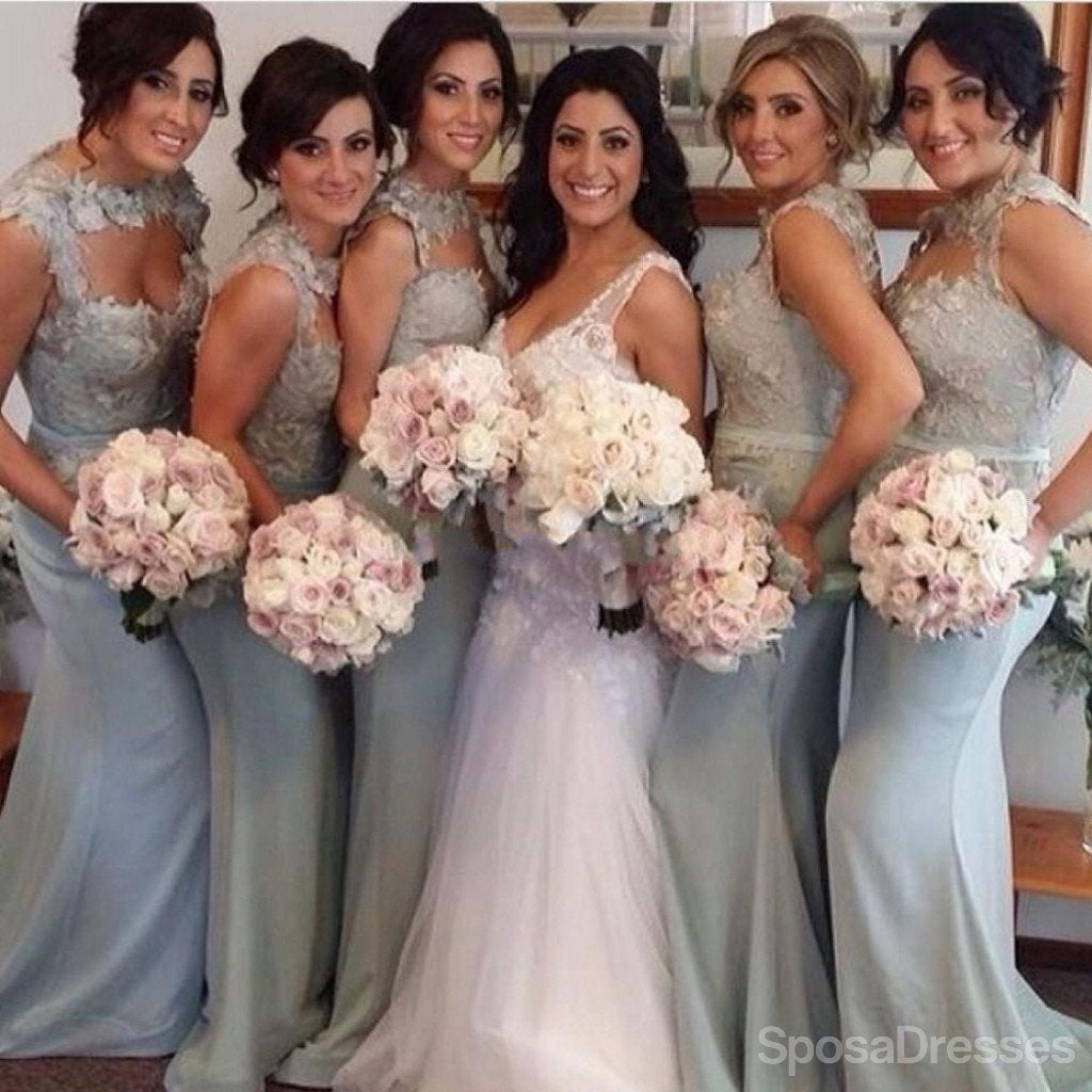 Unique Open Chest Sexy Mermaid Sweet Heart Lace Long Bridesmaid Dresses, WG135