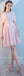 Blush Pink Short Mismatched Simple Cheap Bridesmaid Dresses Online, WG515