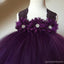 Purple Lace Tulle Flower Girl Dresses, Cheap Lovely Little Girl Dresses,  FG026