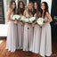 On Sale V Neck Elegant Formal A Line Custom Make Bridesmaid Dresses, WG165