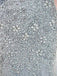 Scoop See Through Grey Rhinestone Beaded Mermaid Evening Prom Dresses, Evening Party Prom Dresses, 12041