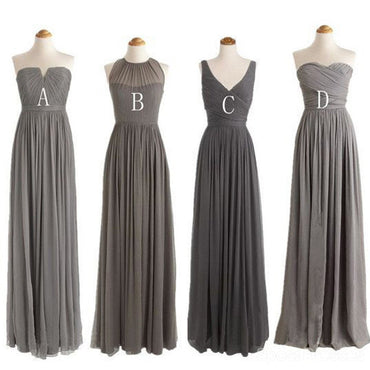 Simple Cheap Chiffon Sweet Heart Formal A Line Floor-Length Wedding Party Bridesmaid Dresses, WG173