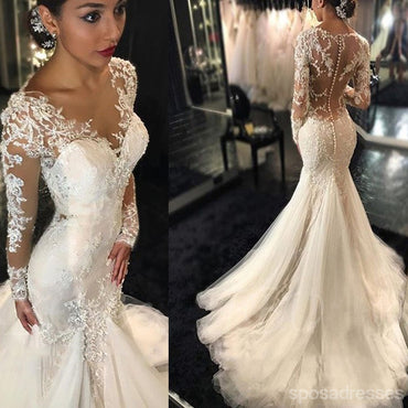 Long Sleeve Lace Wedding Dress – SposaDresses