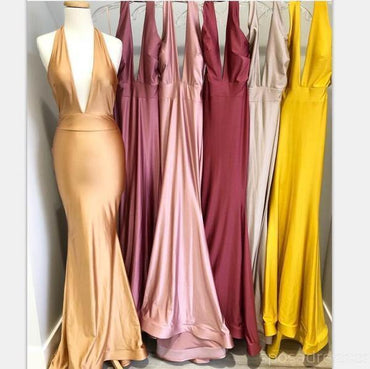 Mismatched Brown Mermaid Sexy Cheap Bridesmaid Dresses Online, WG570