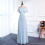 Cheap Sky Blue Floor Length Mismatched Chiffon Bridesmaid Dresses Online, WG538