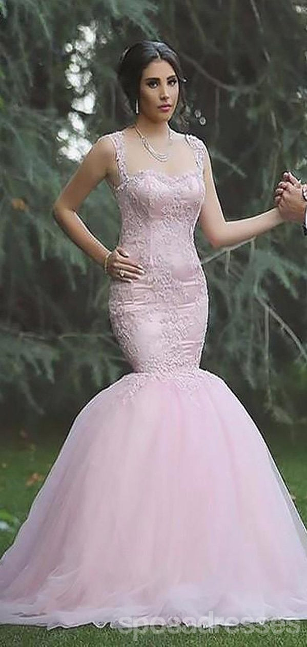 Pale Pink Cap Sleeve Lace Beaded Mermaid Wedding Dresses Online, WD427 SposaDresses Pale Pink Cap Sleeve Lace Beaded Mermaid Wedding Dresses Online, WD427 SposaDresses