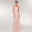 Chiffon Blush Pink Floor Length Mismatched Cheap Bridesmaid Dresses , WG520