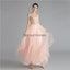 V Neck Peach A-line Gold Bodice Evening Prom Dresses, Evening Party Prom Dresses, 12120