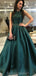 Sexy Backless Emerald Green Long Cheap Evening Prom Dresses, Evening Party Prom Dresses, 12341