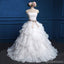 Sweetheart Lace Top Cute Bridal Gown, Cheap Popular Chiffon Wedding Dress, WD0027