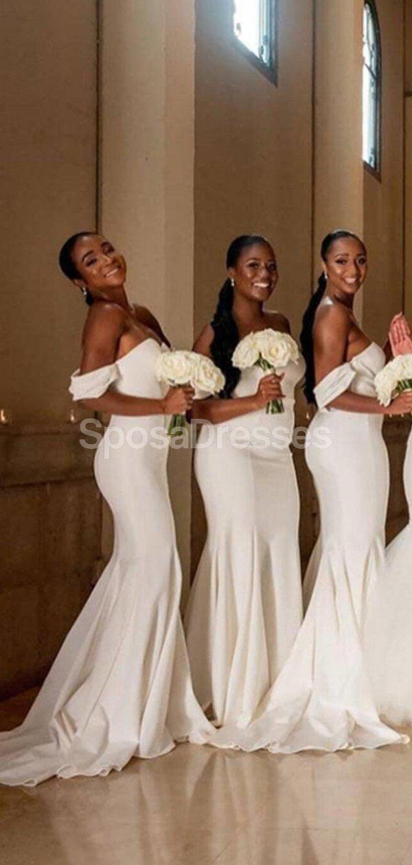 Simple Off White Mermaid Long Bridesmaid Dresses, Cheap Dresses, WG704 SposaDresses Simple Off White Mermaid Long Bridesmaid Dresses, Cheap Dresses, WG704 SposaDresses