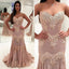 2018 Sweetheart Neckline Chiffon Lace Mermaid Custom Long Evening Prom Dresses, 17366